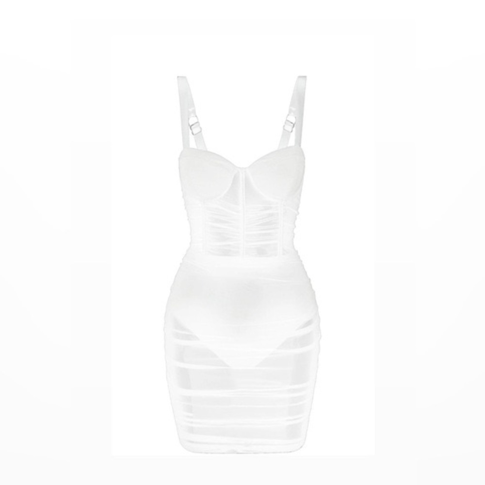 LEAU Miami Mesh Mini Dress NWT